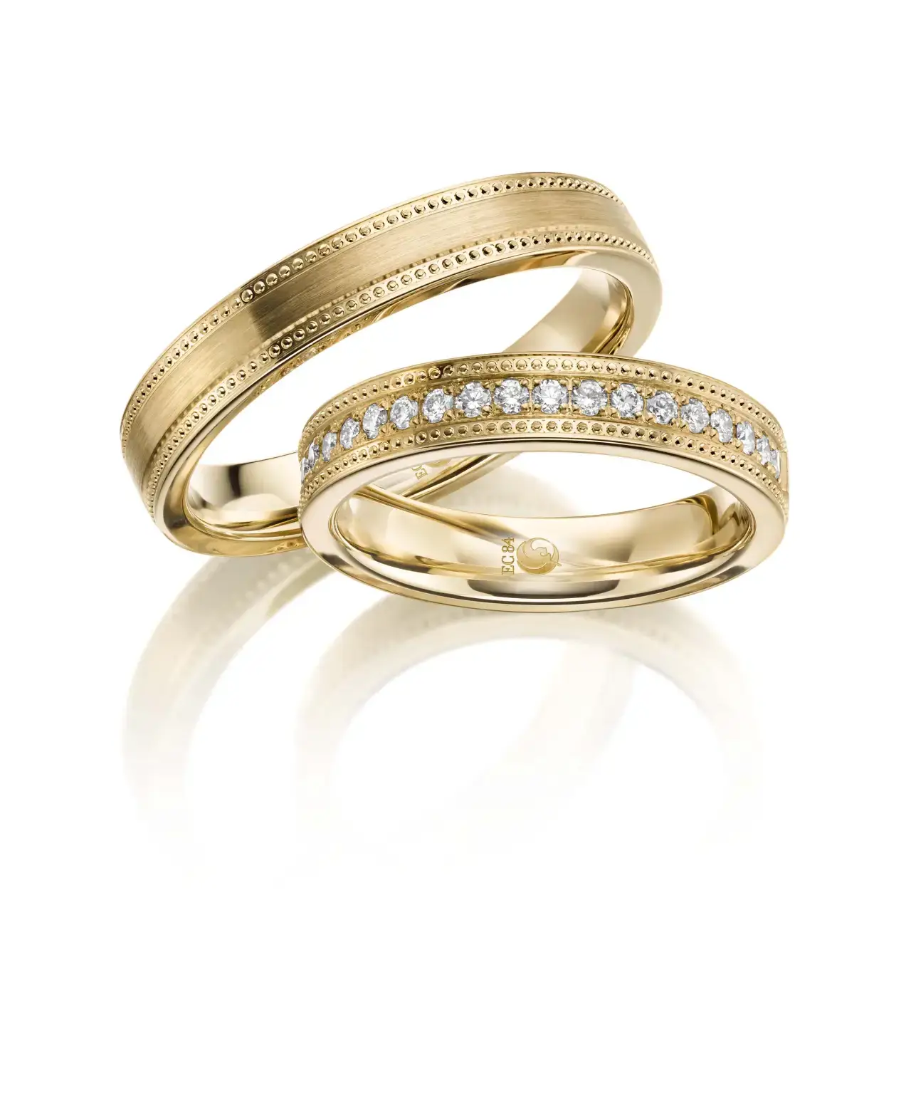 Gelbgoldene Trauringe GG-043