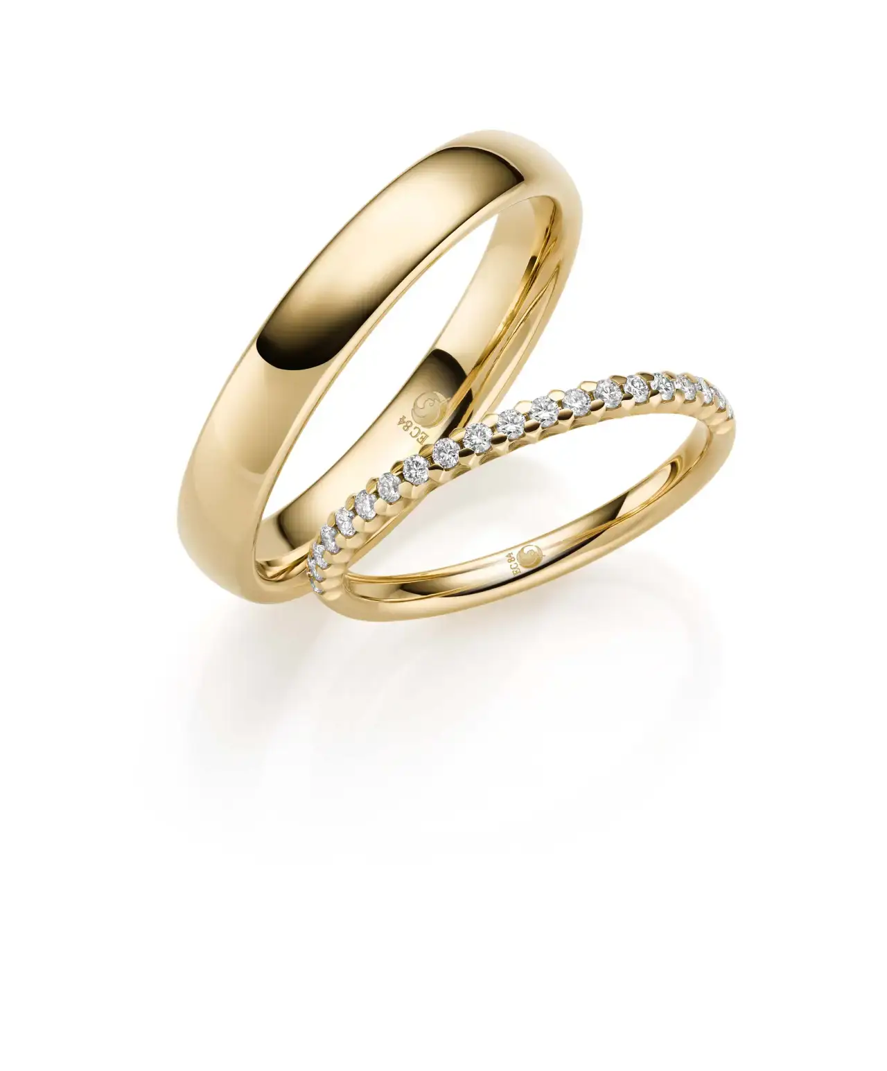 Gelbgoldene Trauringe GG-041