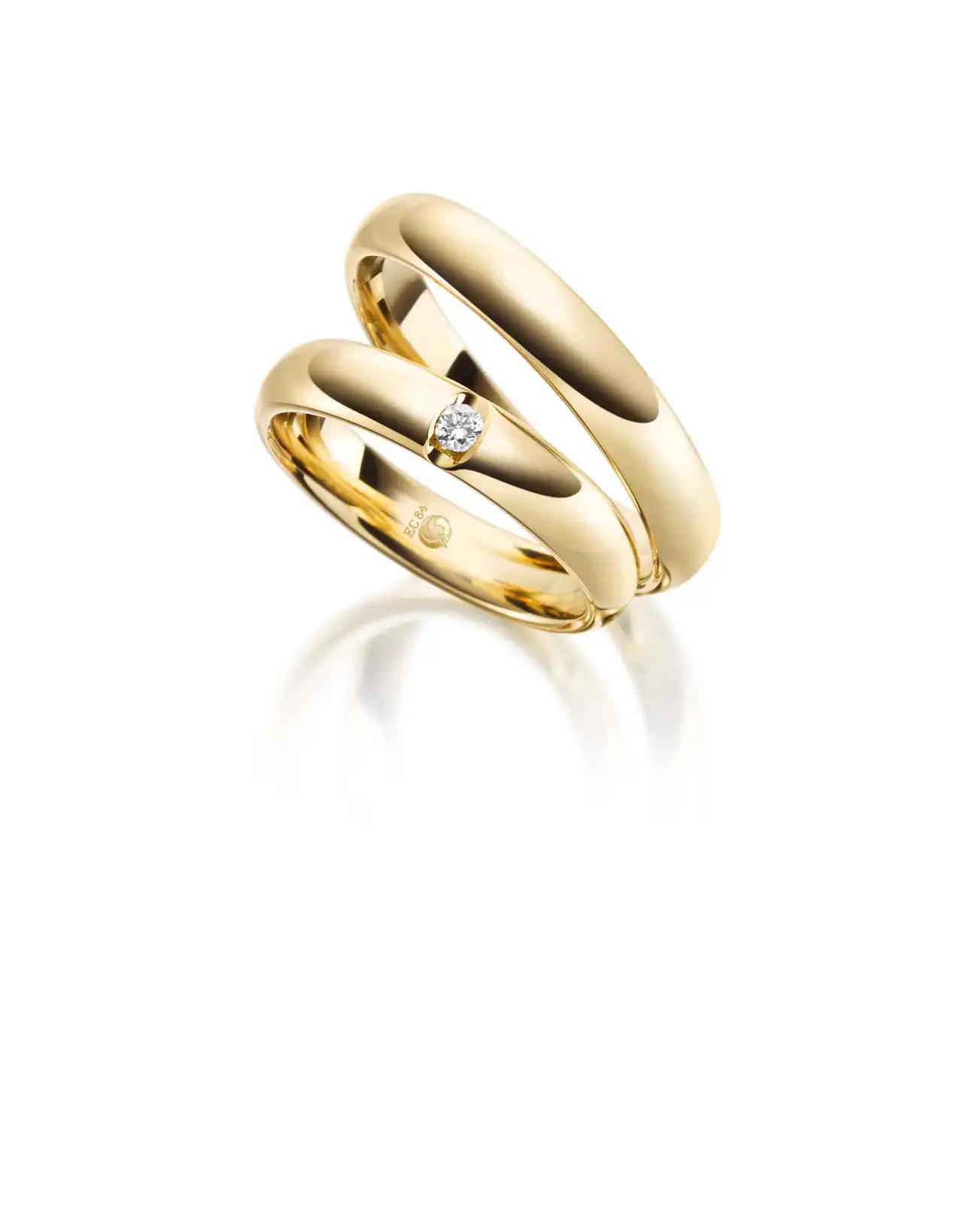 Gelbgoldene Trauringe GG-060