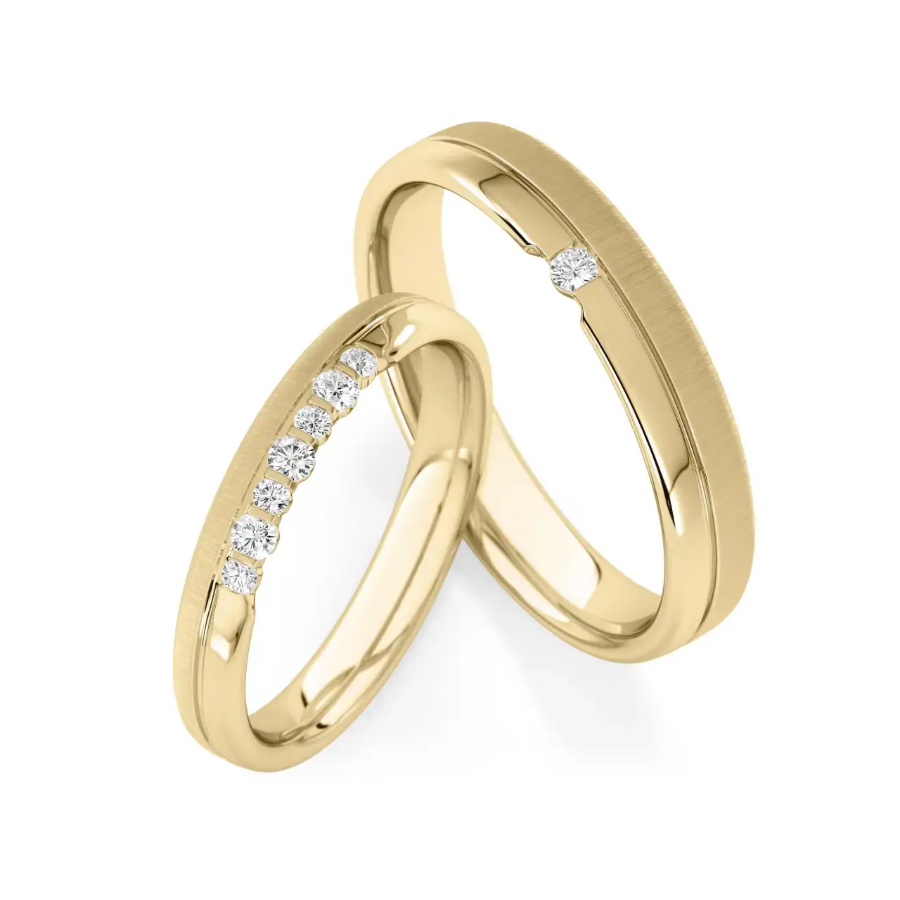 Gelbgoldene Trauringe GG-031