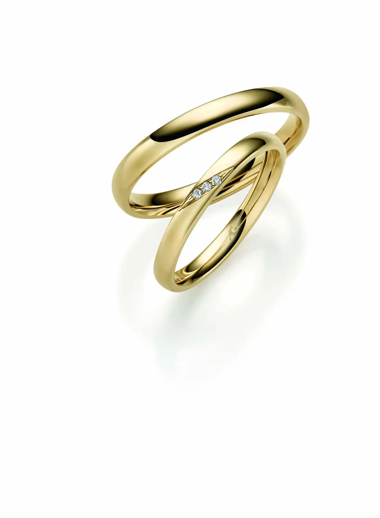 Gelbgoldene Trauringe GG-006