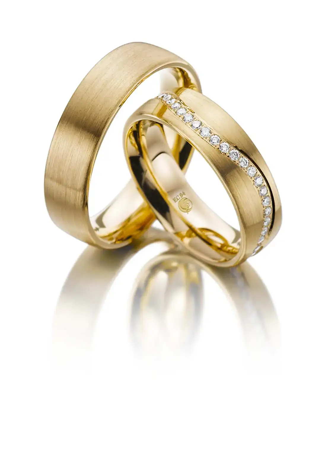 Gelbgoldene Trauringe GG-065