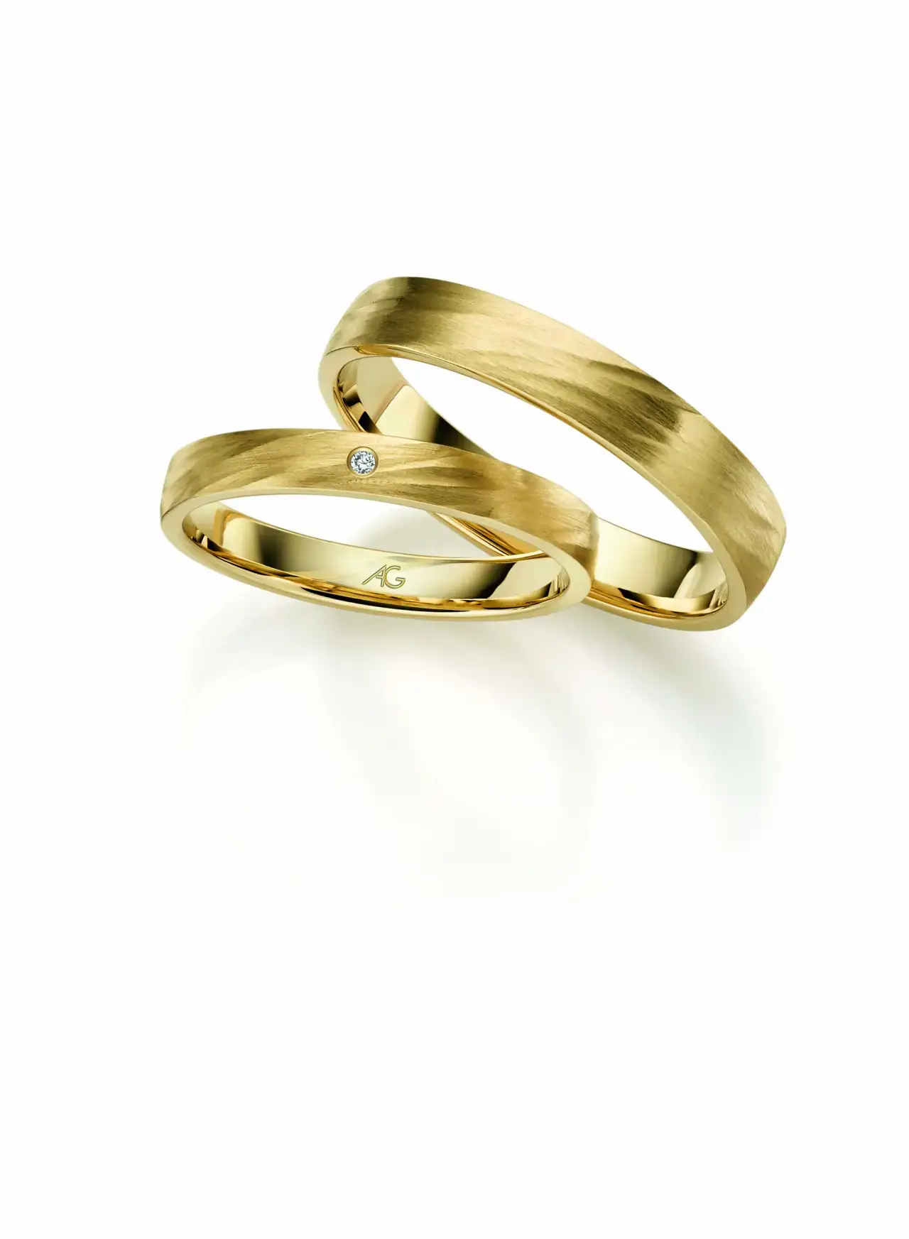 Gelbgoldene Trauringe GG-005