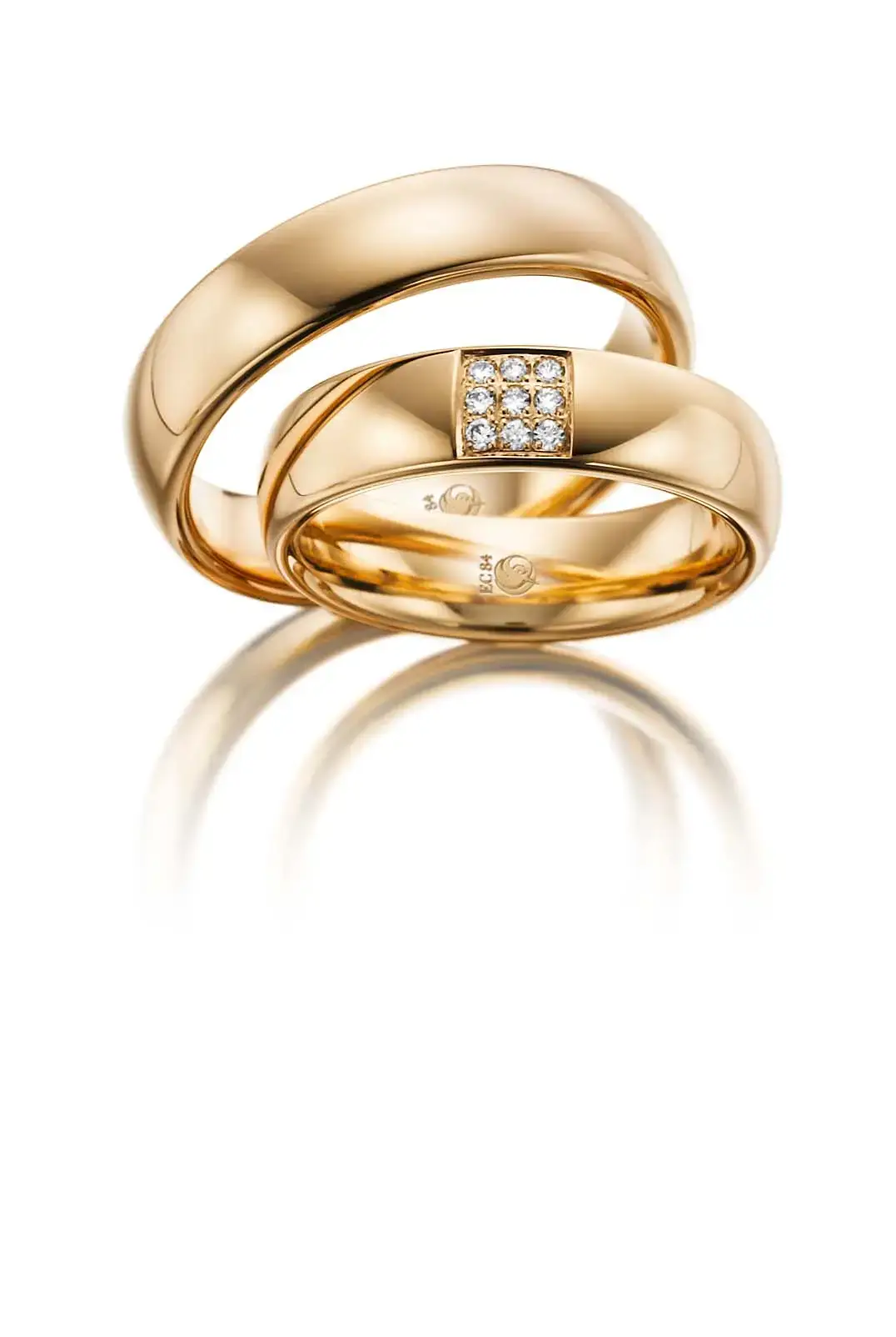 Gelbgoldene Trauringe GG-070