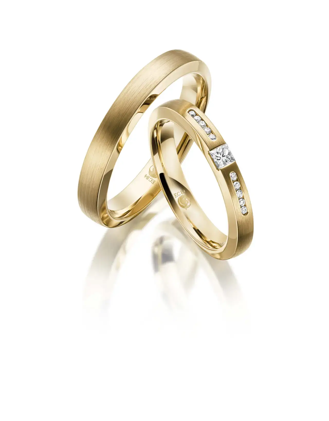 Gelbgoldene Trauringe GG-047