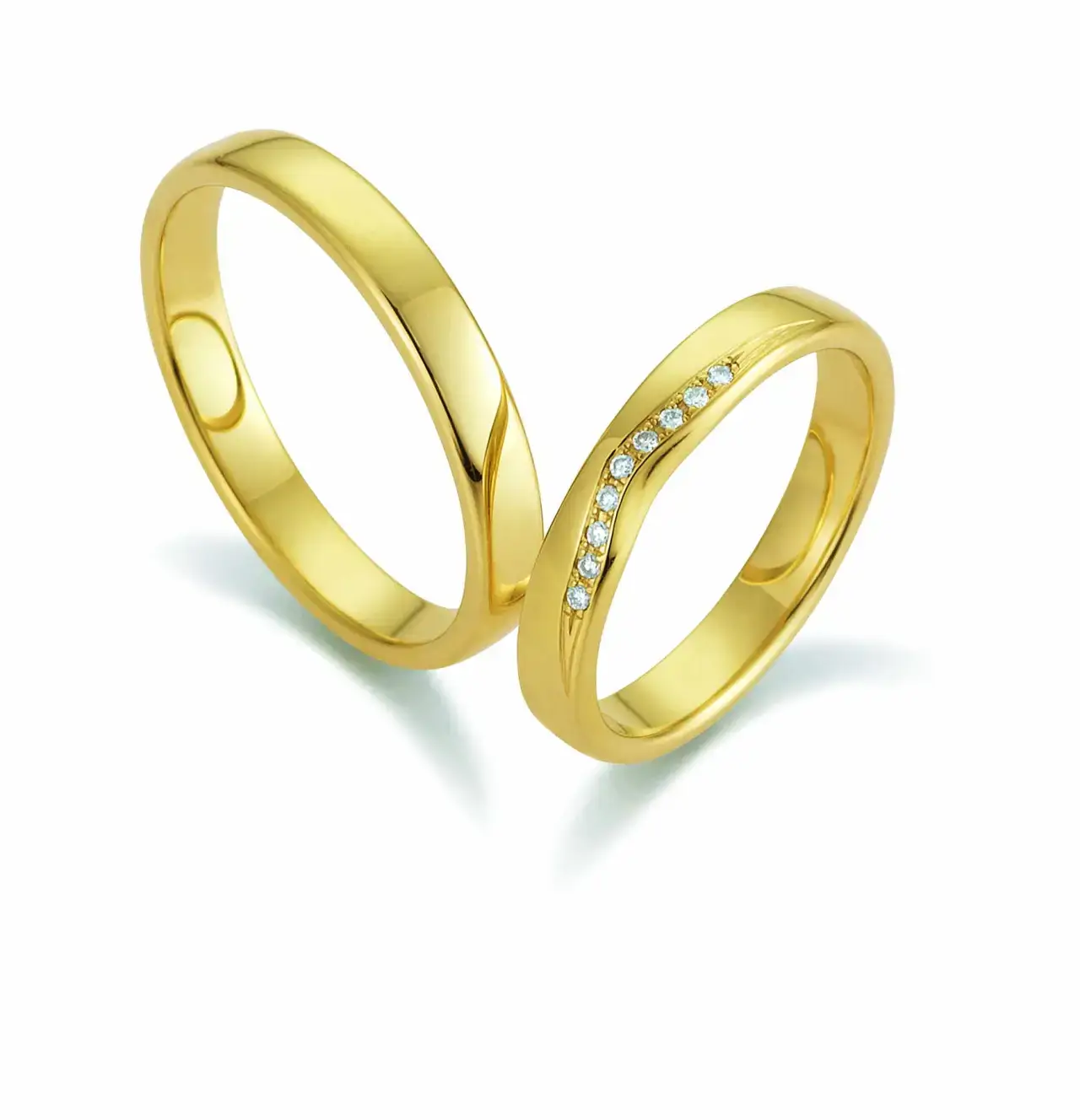 Gelbgoldene Trauringe GG-019