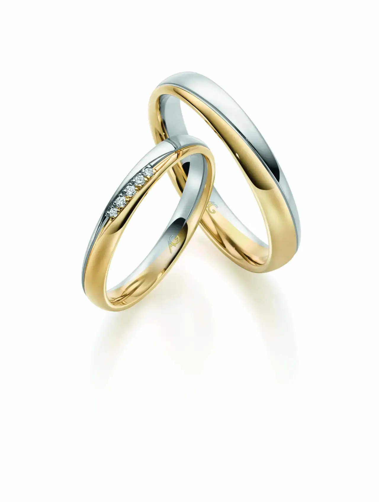 Bi-Color Trauringe BC-007