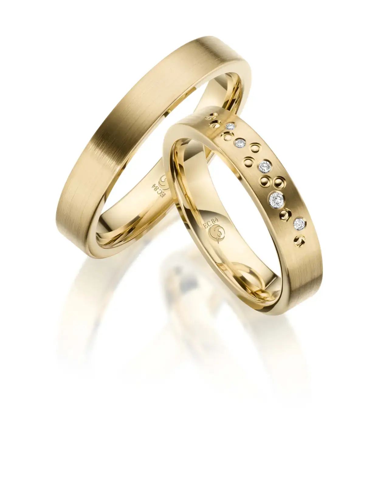 Gelbgoldene Trauringe GG-046