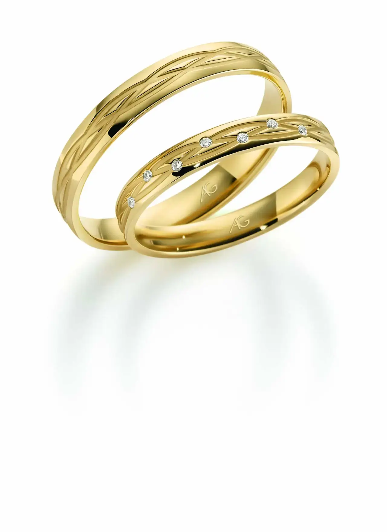 Gelbgoldene Trauringe GG-009