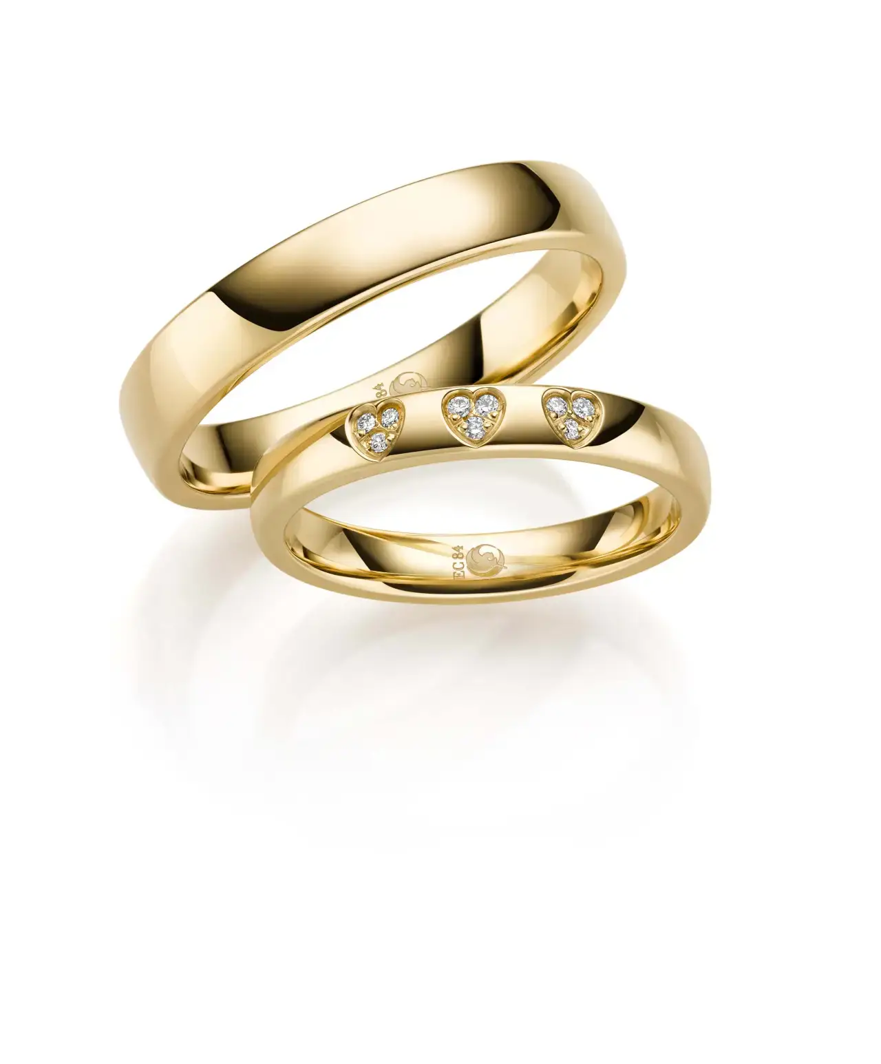 Gelbgoldene Trauringe GG-038