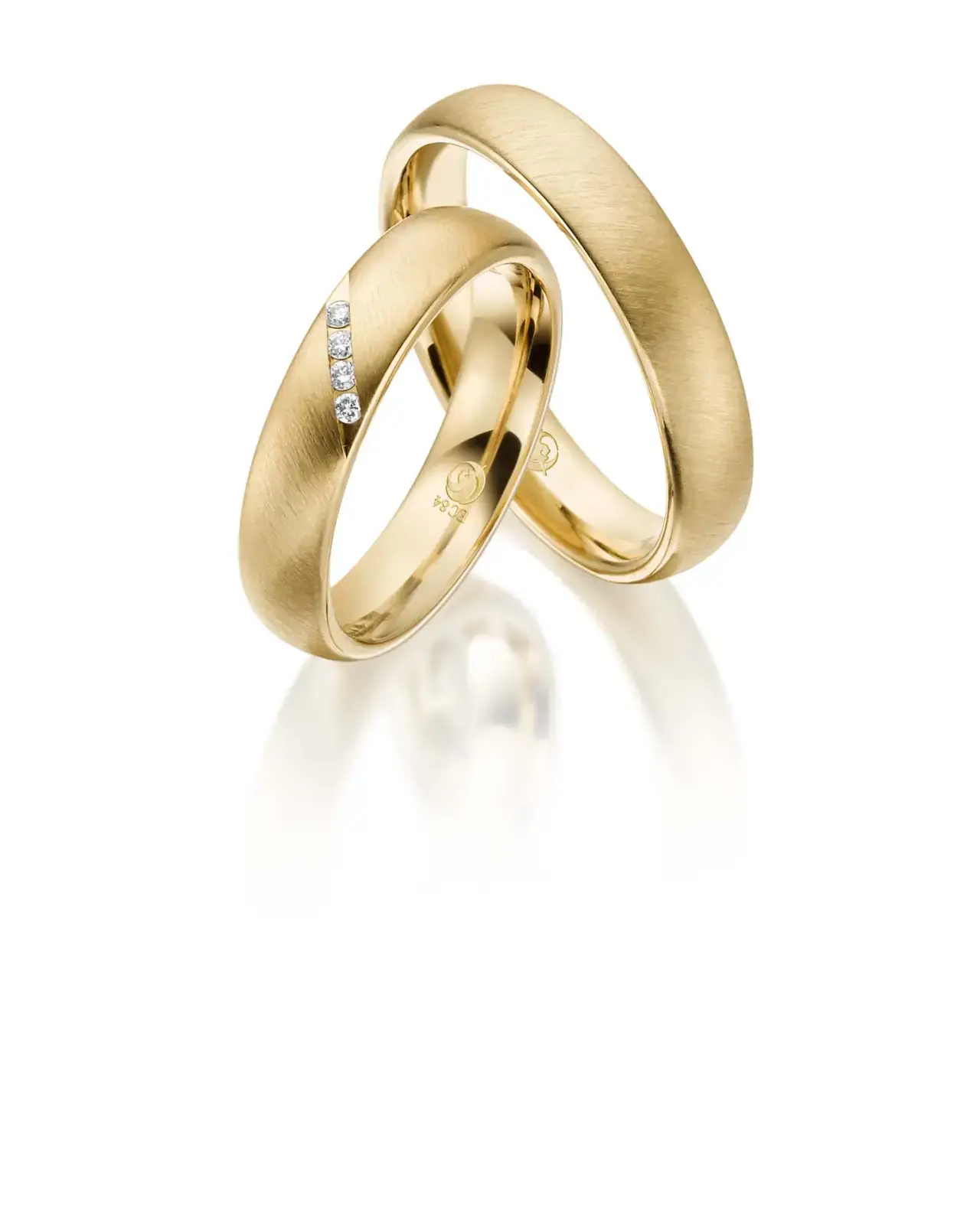 Gelbgoldene Trauringe GG-022