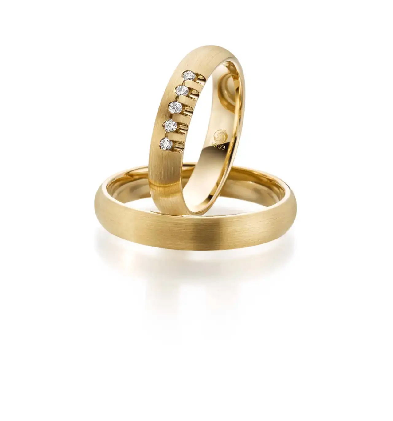 Gelbgoldene Trauringe GG-058