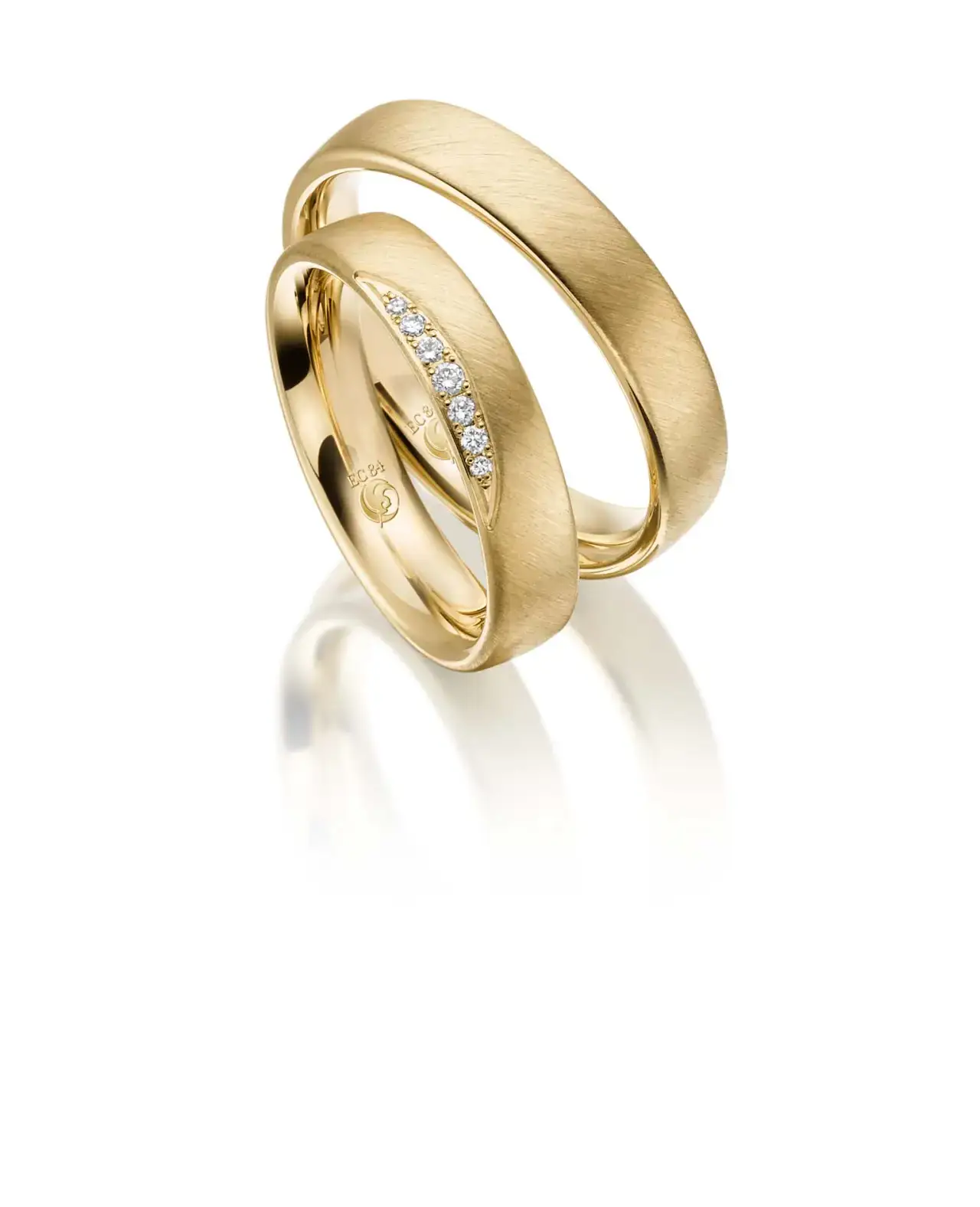 Gelbgoldene Trauringe GG-027