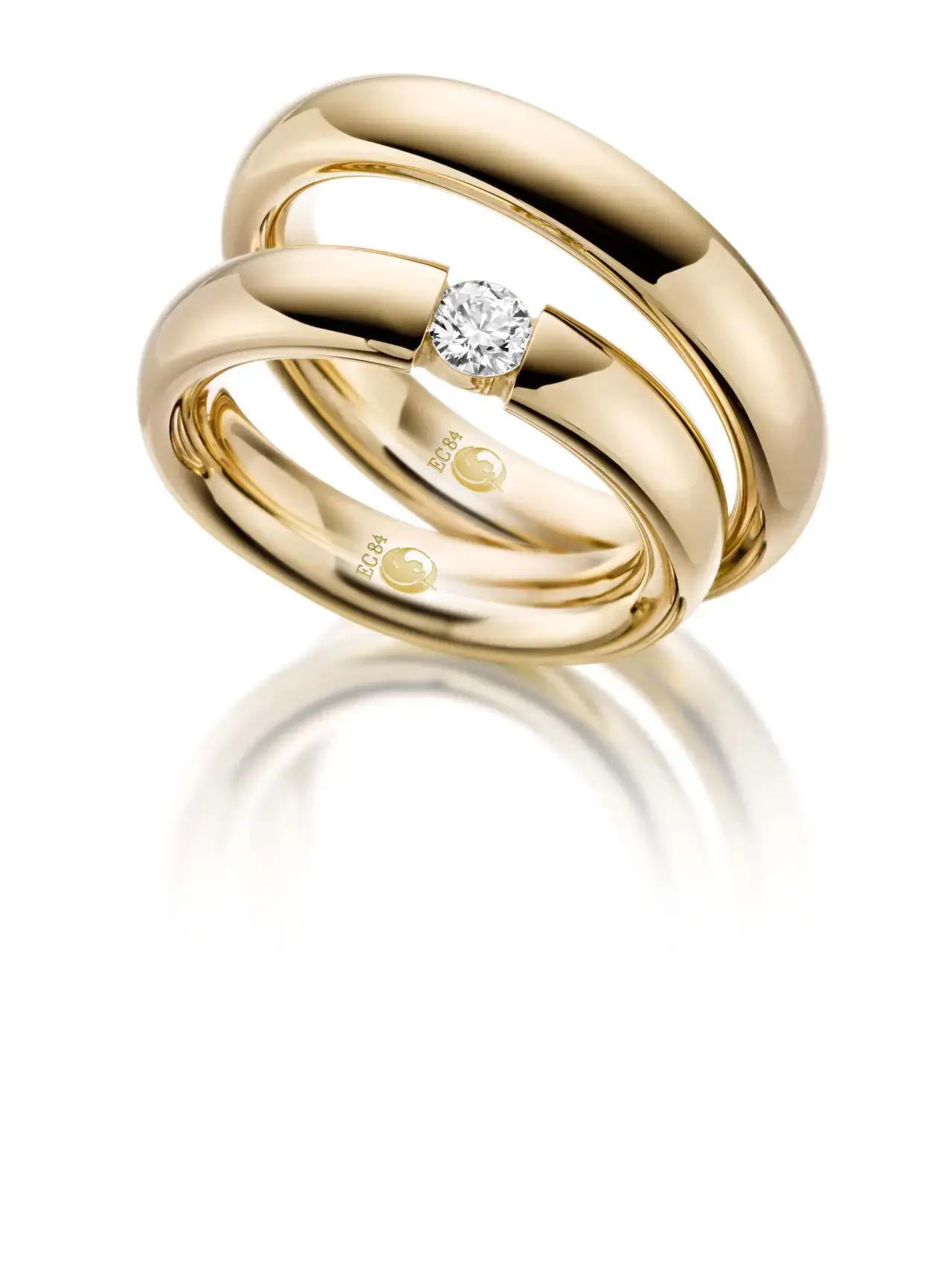 Gelbgoldene Trauringe GG-063