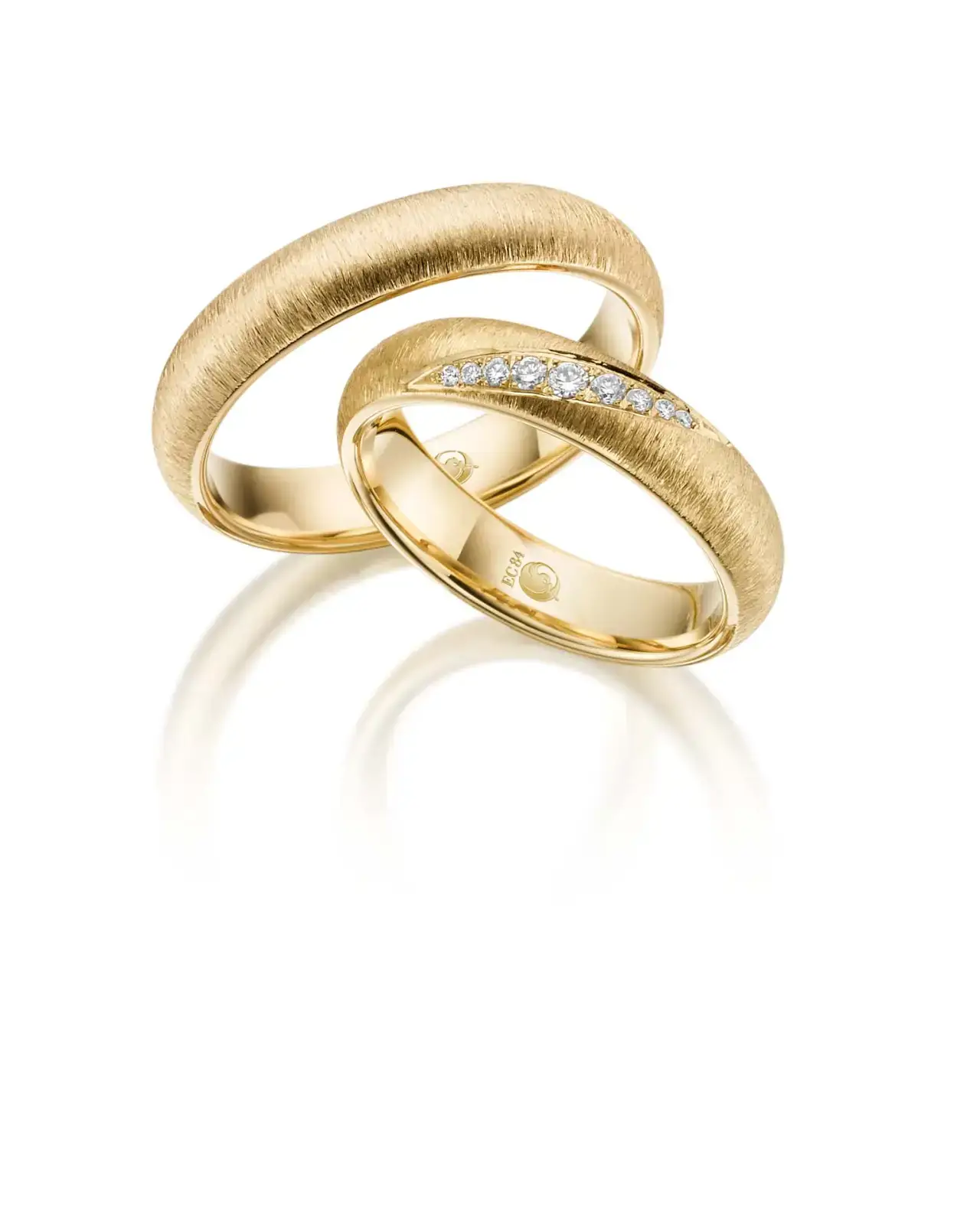 Gelbgoldene Trauringe GG-025