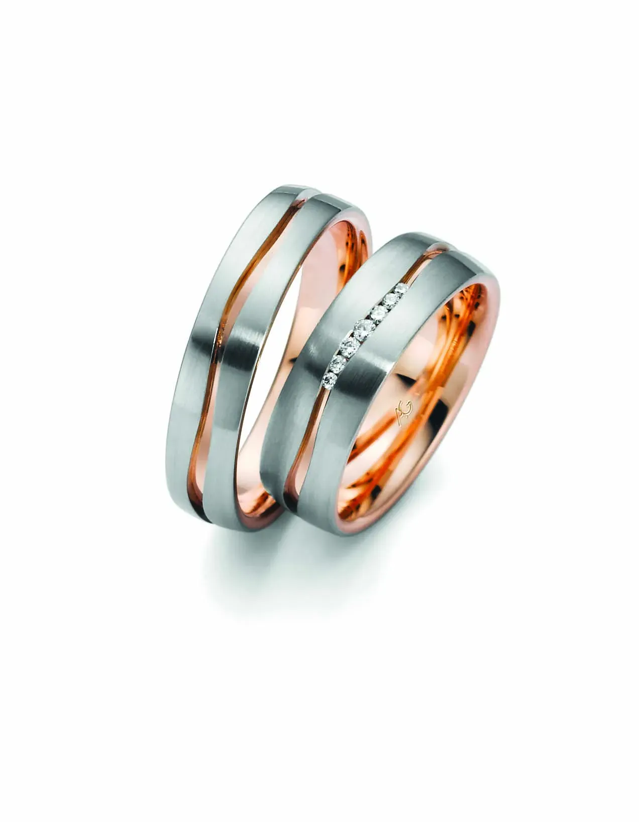 Bi-Color Eheringe von Gerstner GER-086