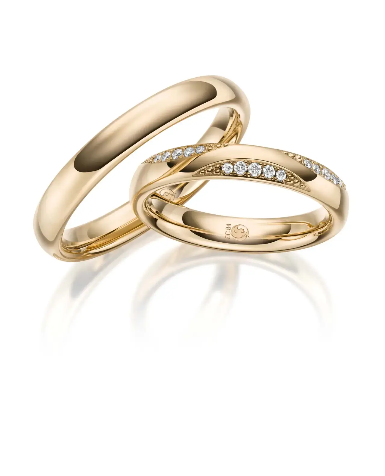Gelbgoldene Trauringe GG-044
