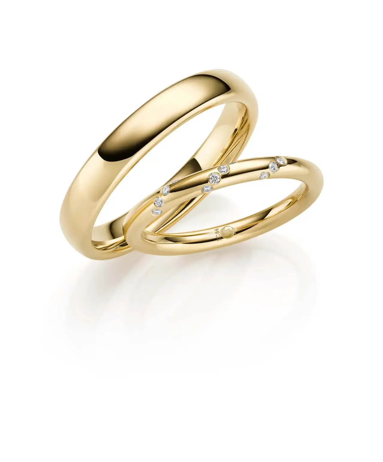 Gelbgoldene Trauringe GG-039
