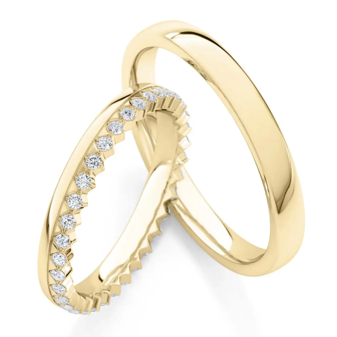 Gelbgoldene Trauringe GG-035