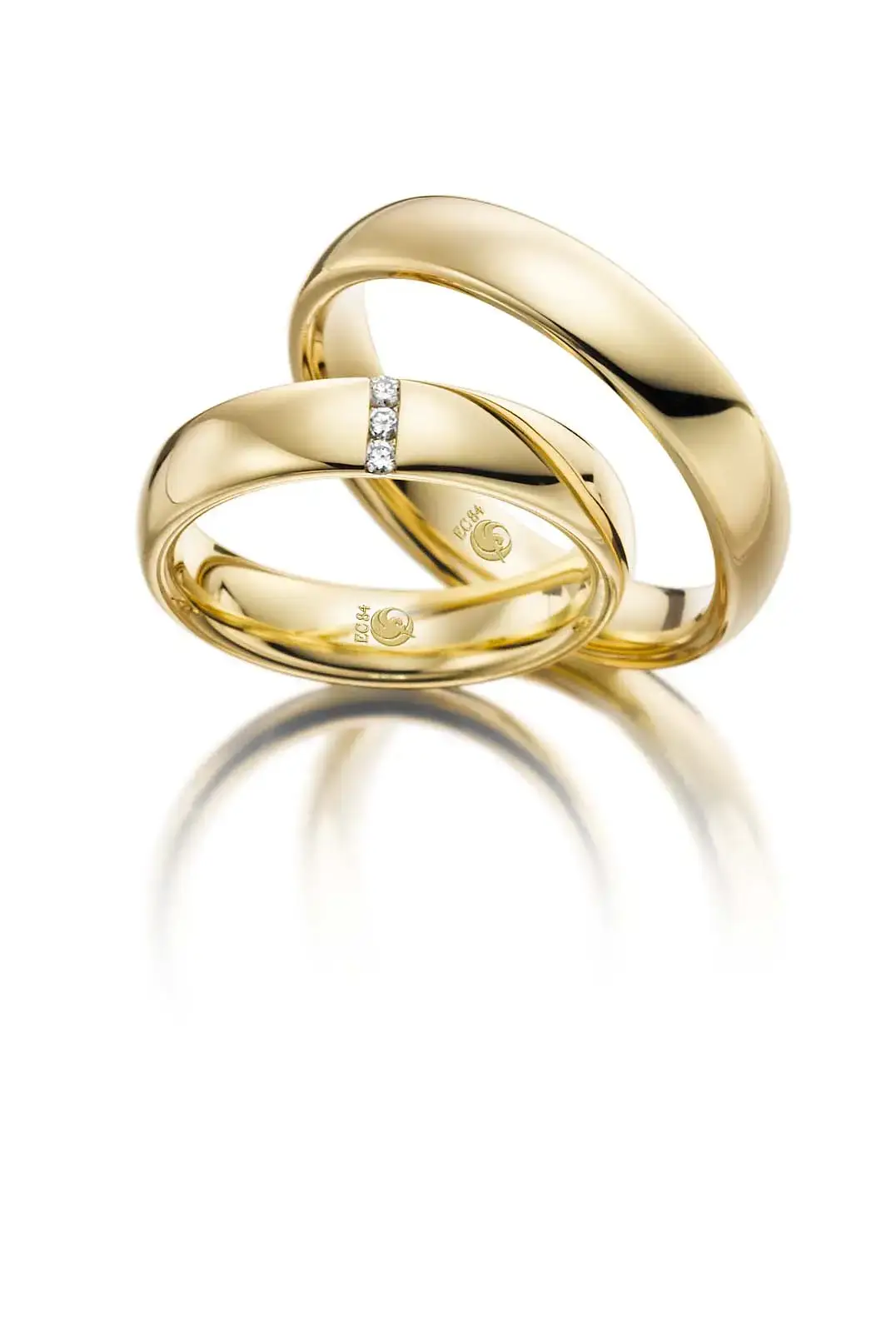 Gelbgoldene Trauringe GG-069