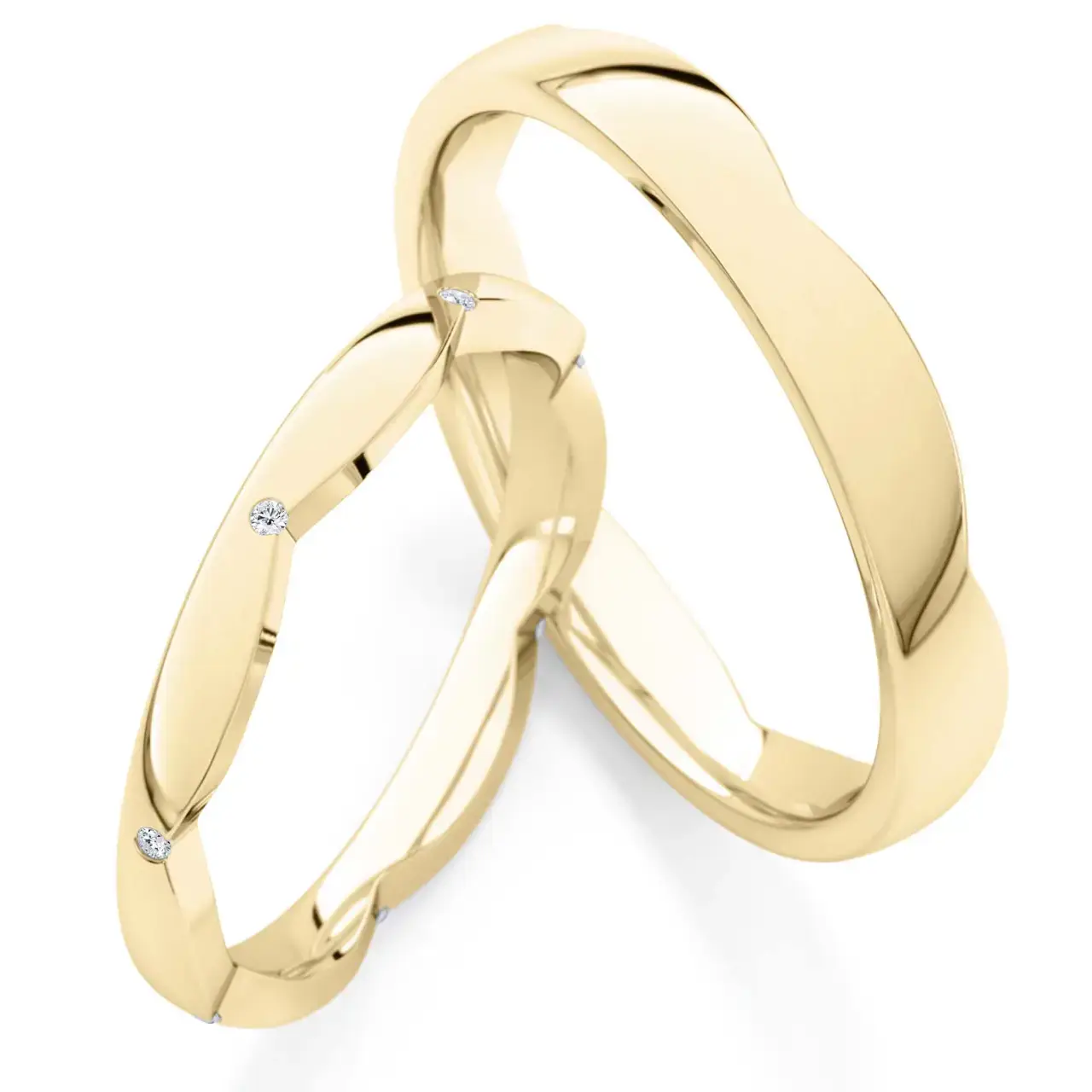 Gelbgoldene Trauringe GG-036