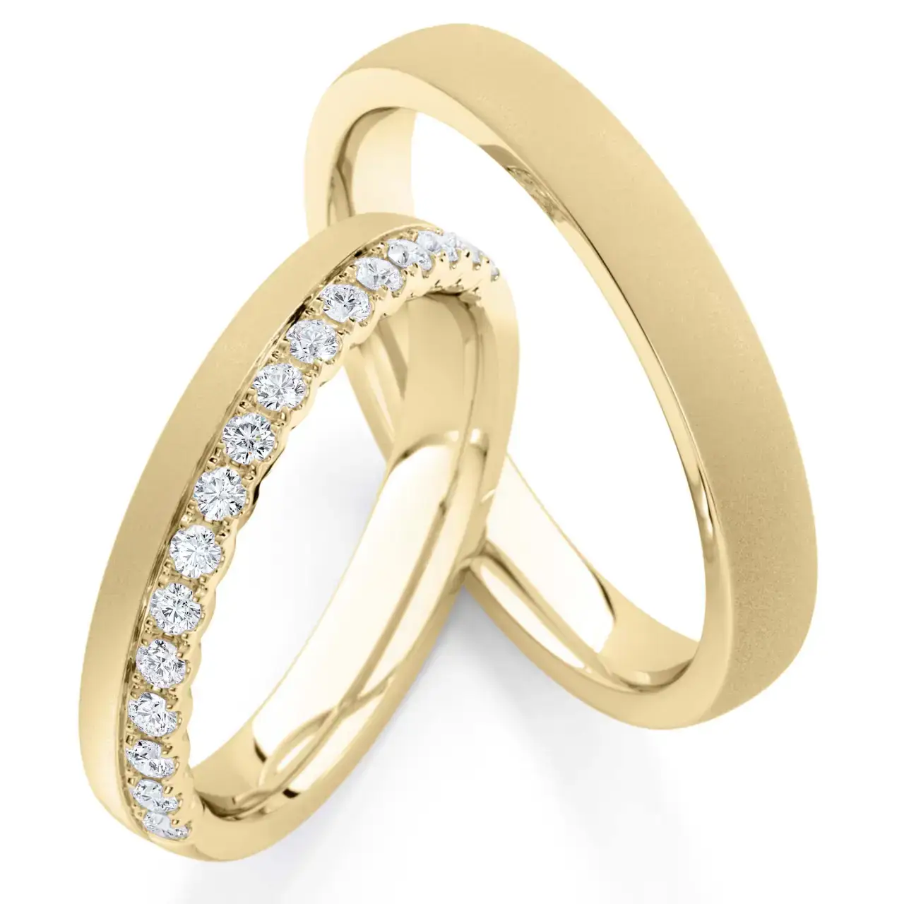 Gelbgoldene Trauringe GG-033
