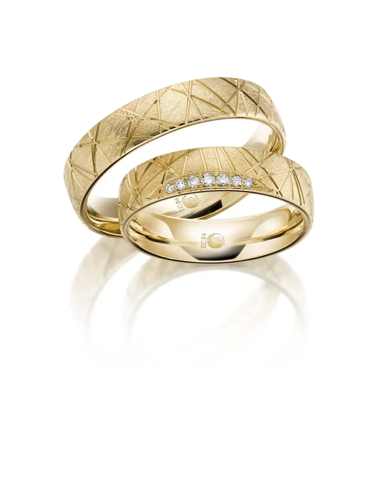 Gelbgoldene Trauringe GG-050