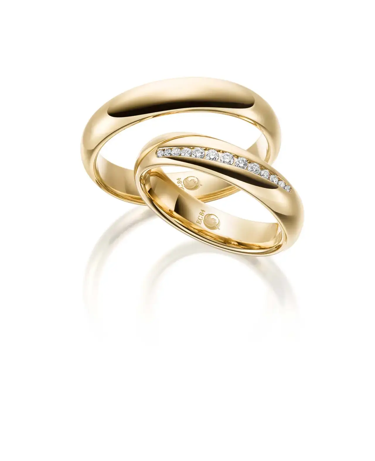 Gelbgoldene Trauringe GG-057