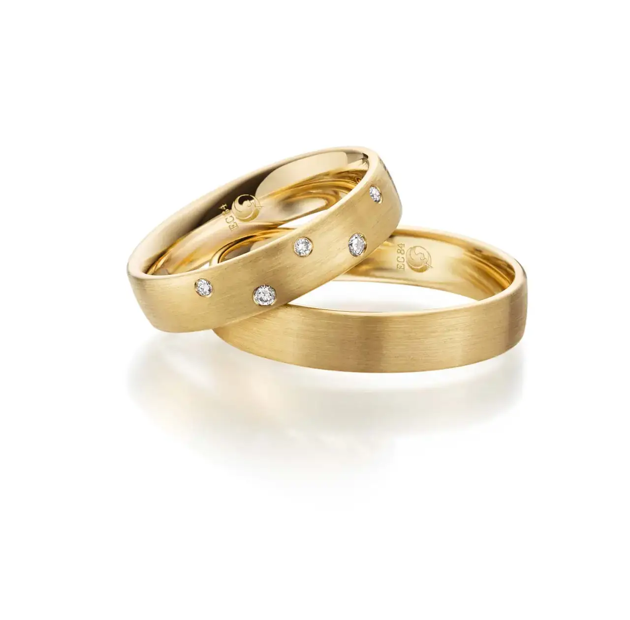 Gelbgoldene Trauringe GG-061
