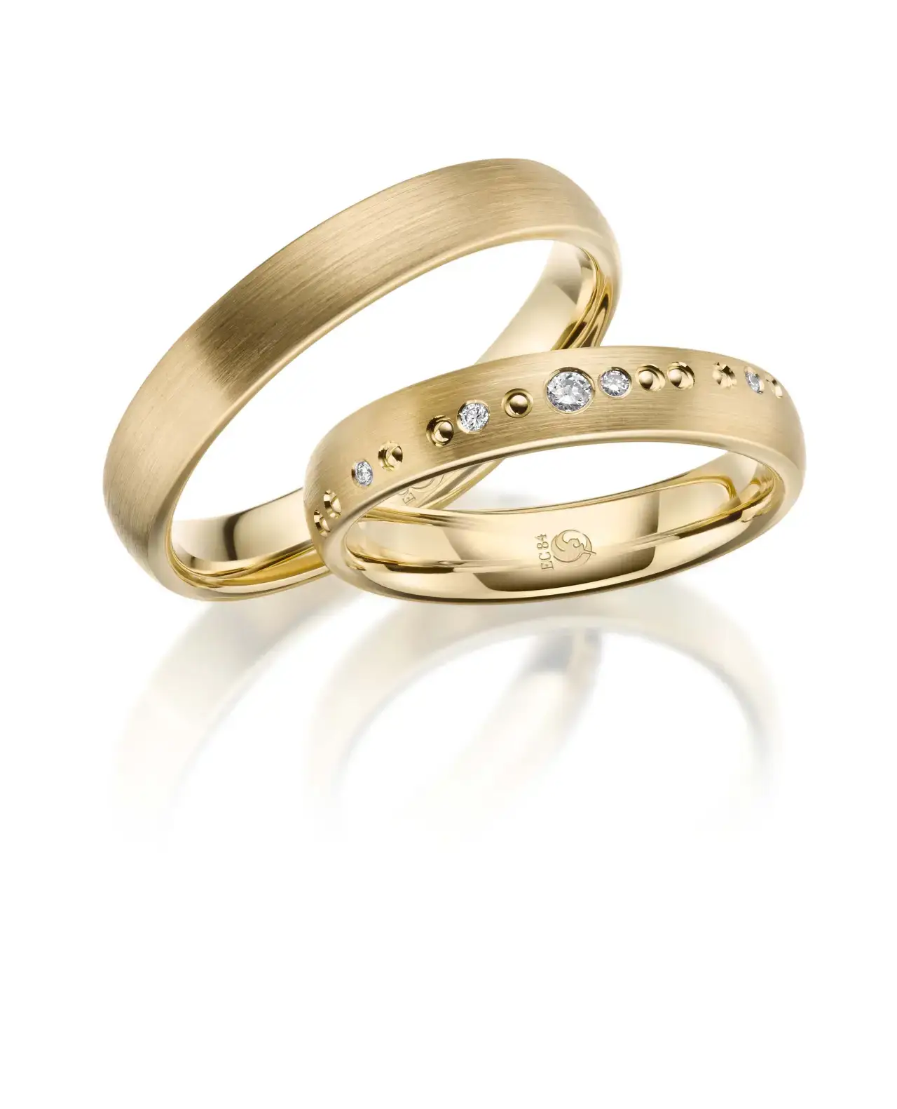 Gelbgoldene Trauringe GG-045